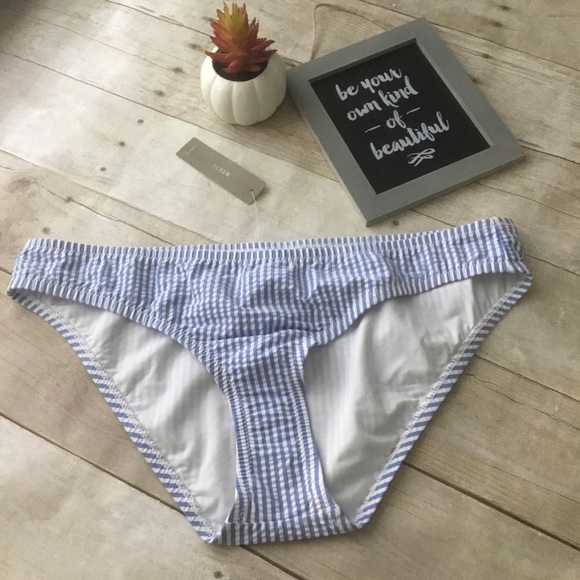 J. Crew Other - J Crew seersucker bikini Bottom striped M NEW